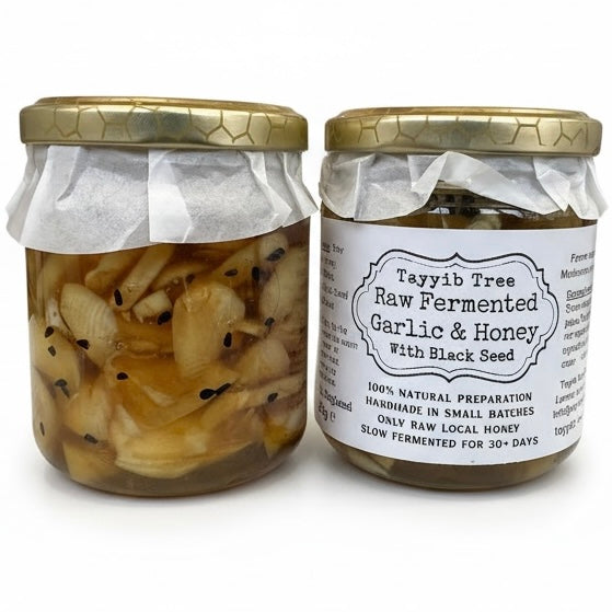 Raw Organic Fermented Honey Garlic - 225g