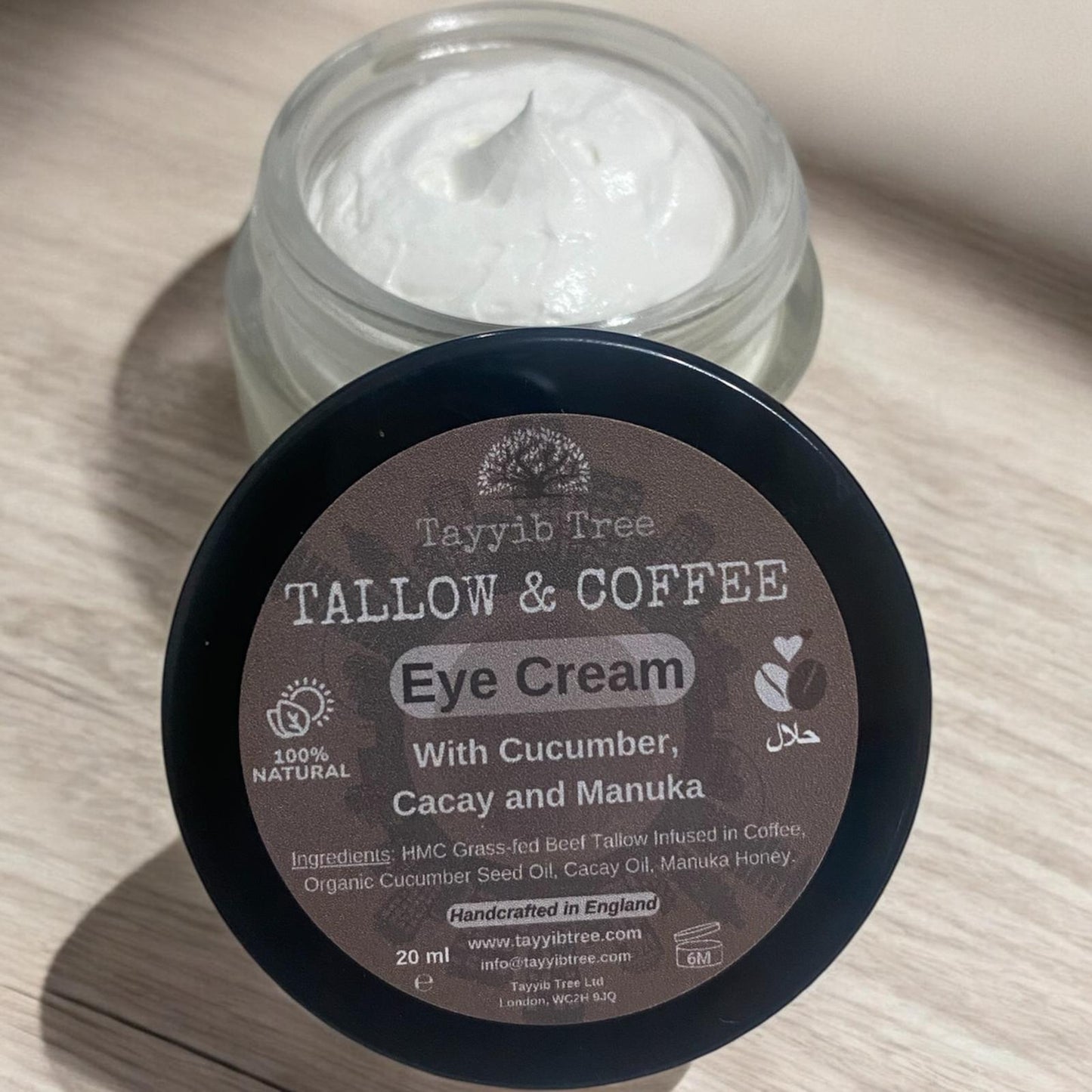 Coffee and Tallow Non-toxic Eye Cream