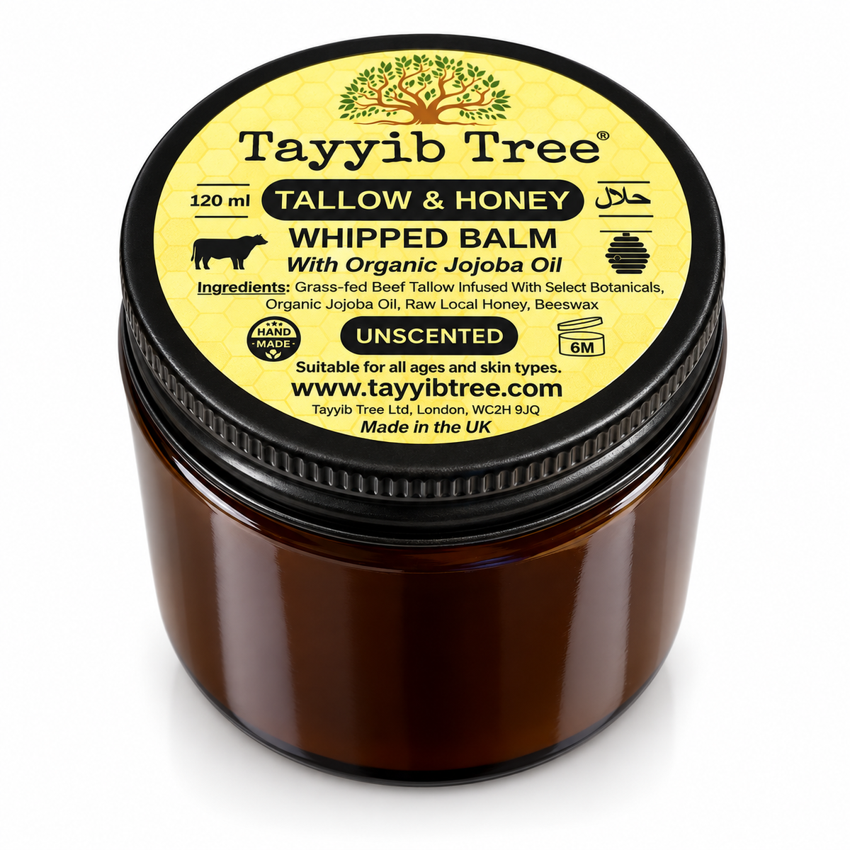 Tallow & Honey Whipped Balm - Handmade in UK, Halal