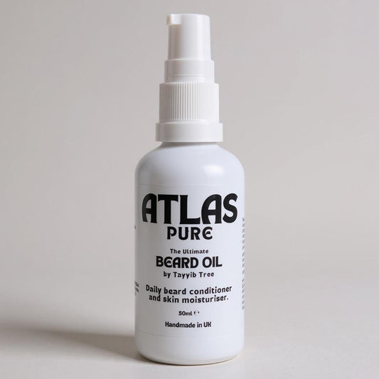 Atlas Pure Beard Oil – Fragrance-Free Premium Beard & Skin Conditioner by Tayyib Tree (50ml)