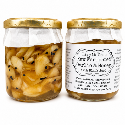 Raw Organic Fermented Honey Garlic - 225g